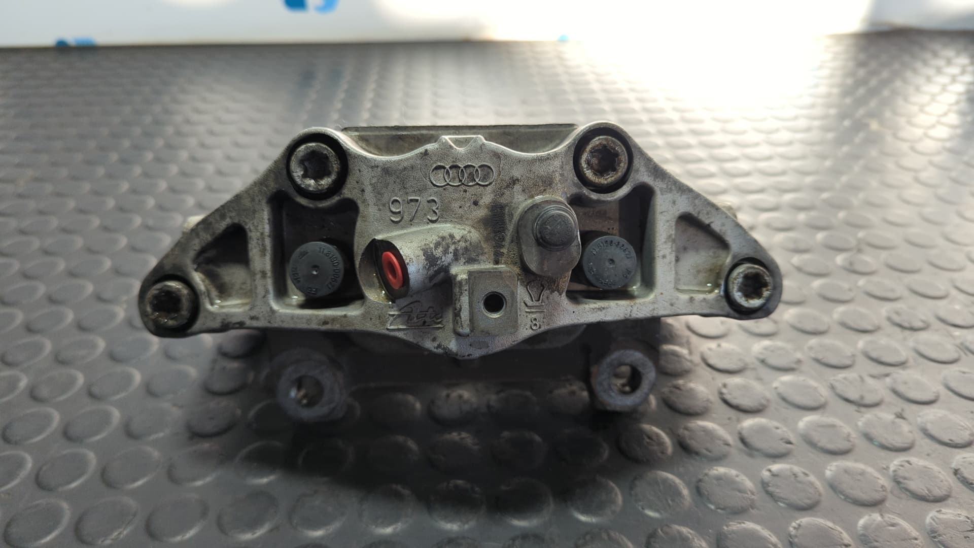 Recambio de PINZA DE FRENO DELANTERA IZQUIERDA para AUDI A4 CABRIO (8H) 3.0 TDI ASB referencia OEM IAM ATE 973 - AZUL 2