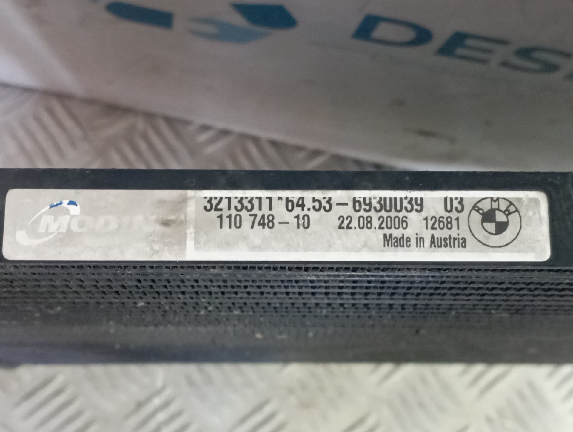 Recambio de CONDENSADOR / RADIADOR  AIRE ACONDICIONADO para BMW SERIE 3 BERLINA (E90) 320D BERLINA 204D4 referencia OEM IAM 3213311 - AZUL 4