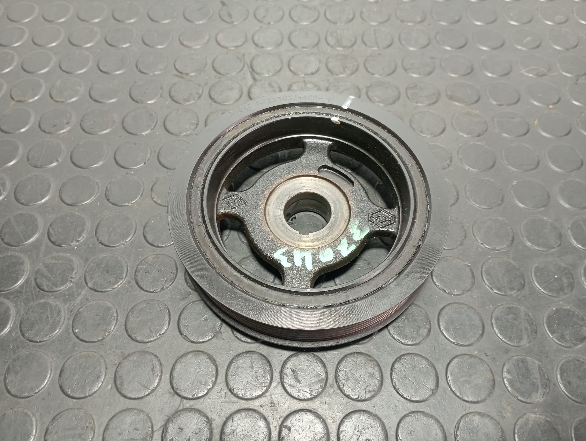 Recambio de POLEA CIGUEÑAL para RENAULT SCENIC III 1.2 TCE H5FA4 referencia OEM IAM 123033448R - BLANCO
