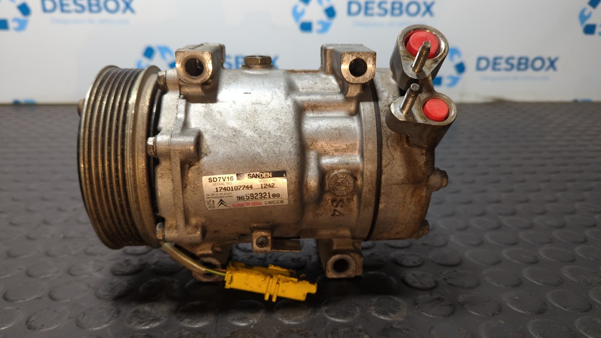 Recambio de COMPRESOR AIRE ACONDICIONADO para PEUGEOT PARTNER (S2) * 9HW referencia OEM IAM 9659232180 - BLANCO