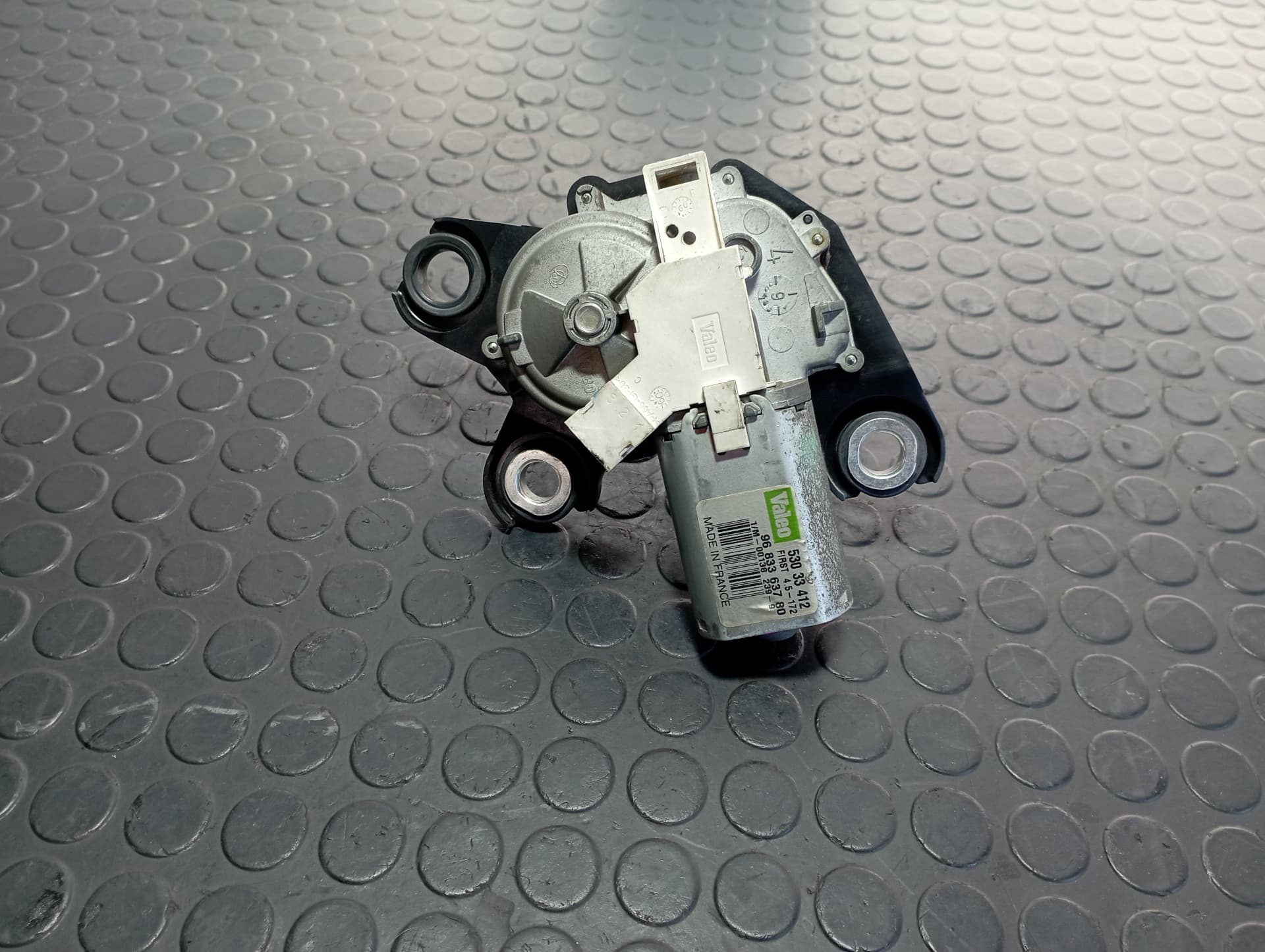 Recambio de MOTOR LIMPIA TRASERO para PEUGEOT PARTNER KOMBI 1.6 HDI 9HX/9H2 referencia OEM IAM 9683363780 - BLANCO