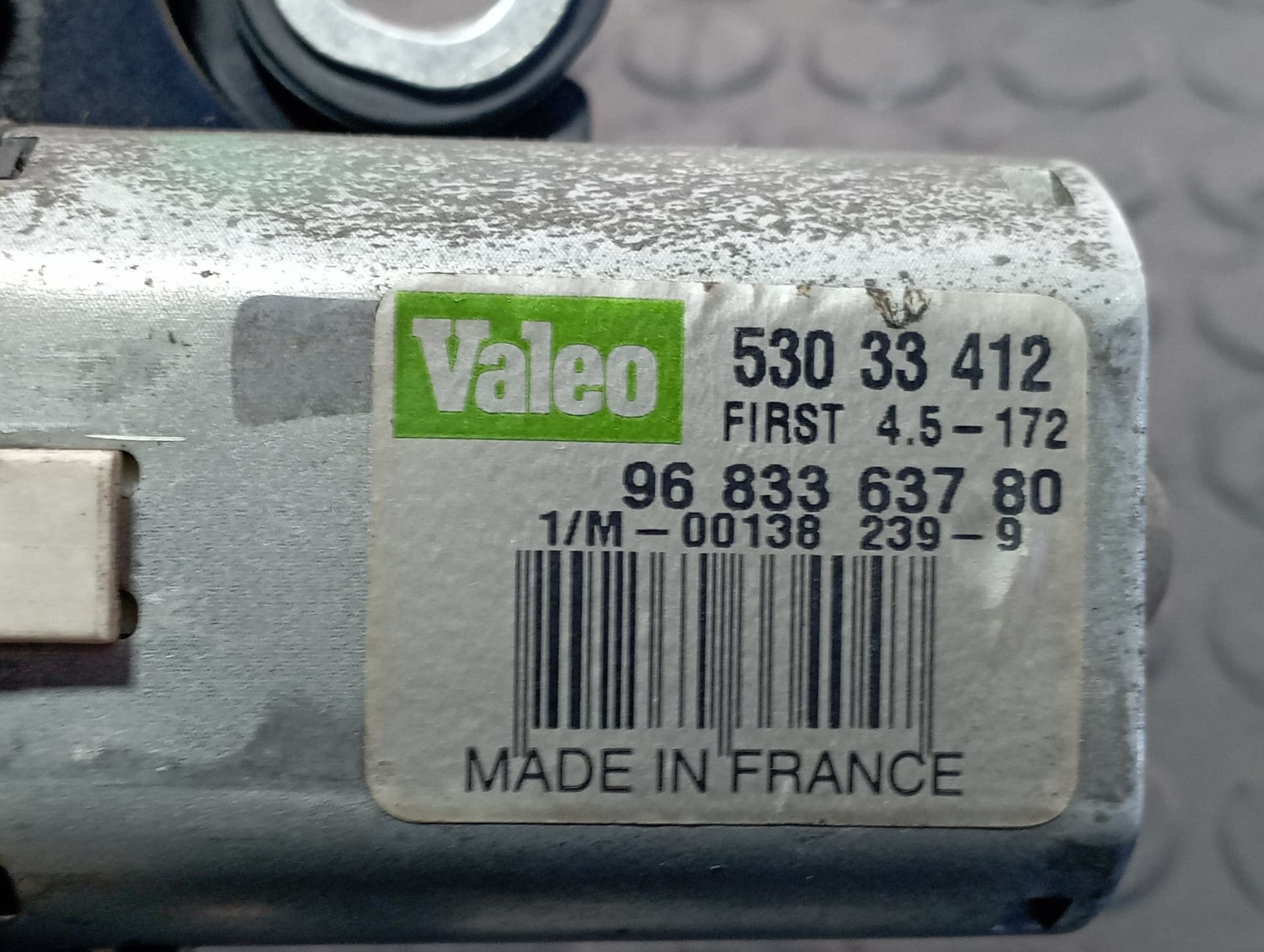 Recambio de MOTOR LIMPIA TRASERO para PEUGEOT PARTNER KOMBI 1.6 HDI 9HX/9H2 referencia OEM IAM 9683363780 - BLANCO 2