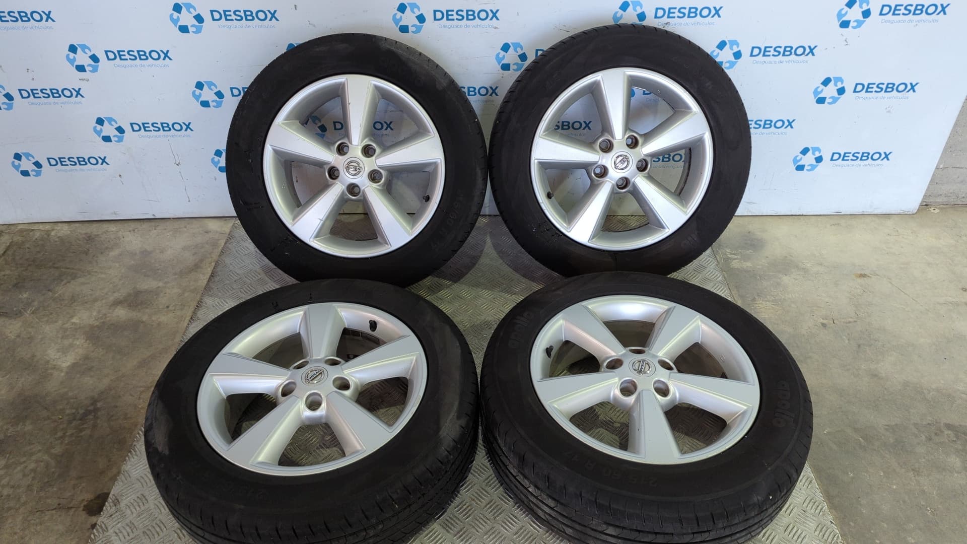 Recambio de JUEGO LLANTAS para NISSAN QASHQAI (J10) 2.0 DCI M9R referencia OEM IAM JD110MB55 - GRIS