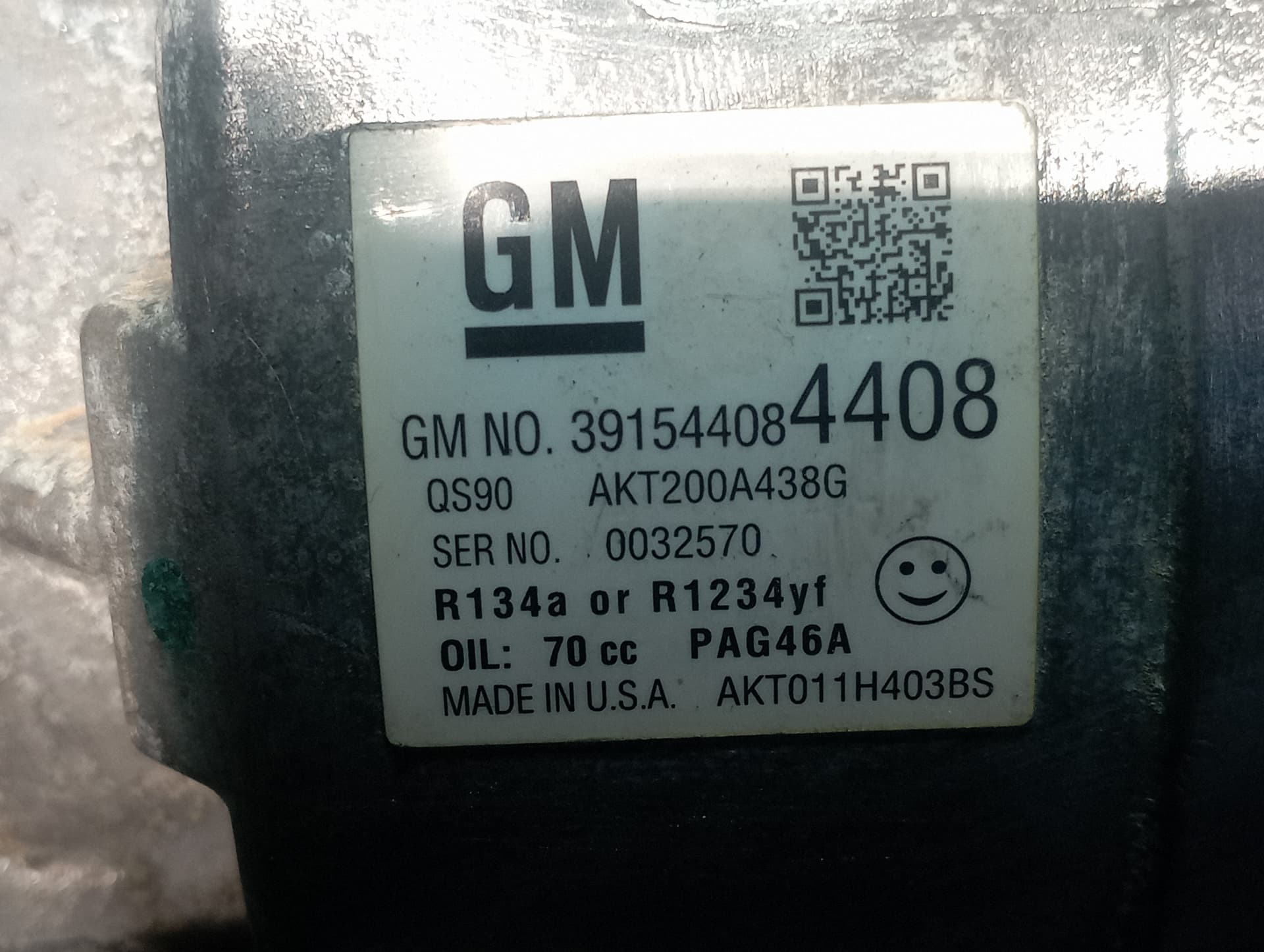 Recambio de COMPRESOR AIRE ACONDICIONADO para OPEL MOKKA X B14NET referencia OEM IAM AKT200A438G - NEGRO 3