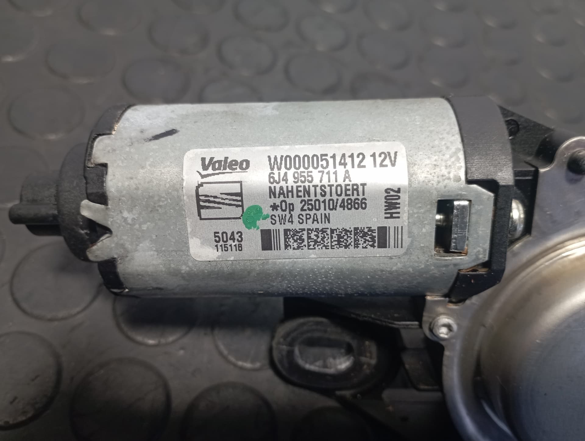 Recambio de MOTOR LIMPIA TRASERO para SEAT IBIZA (6J5) 1.2 TSI CBZ referencia OEM IAM 6J4955711A - AZUL 3