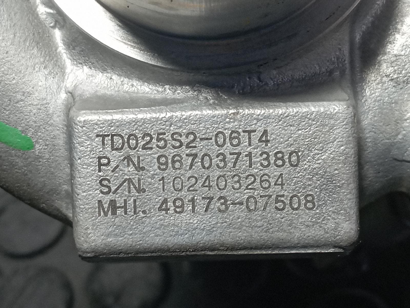 Recambio de TURBOCOMPRESOR para FORD FOCUS BERLINA (CAP) HHDA referencia OEM IAM 9670371380 - GRIS 6