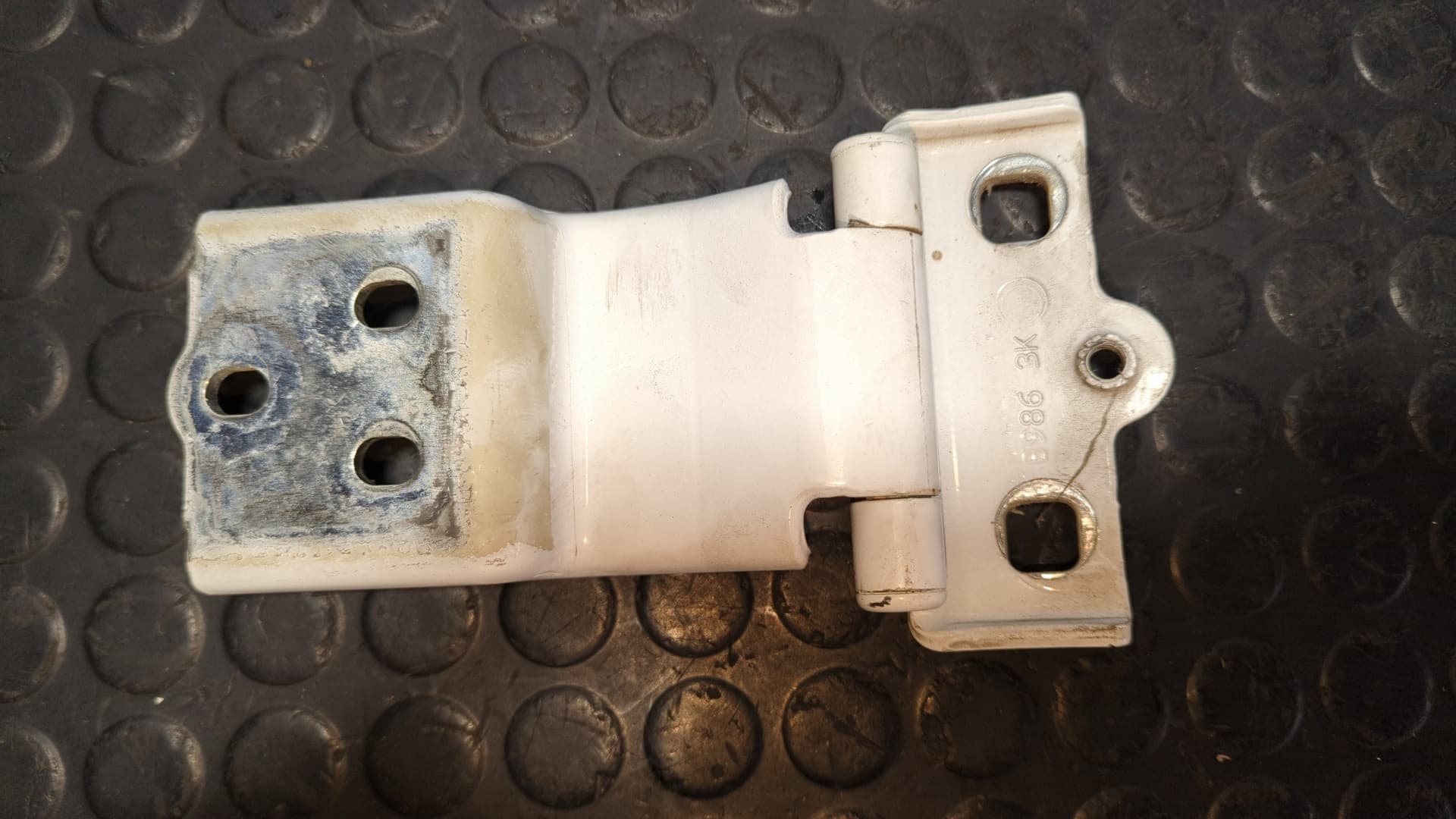 Recambio de BISAGRA IZQUIERDA PORTON para PEUGEOT BOXER CAJA CERR. TECHO ELEVADO (BAT.3450)(335)(2007 =>) HDi (335) 4H03 referencia OEM IAM B986 - BLANCO 3