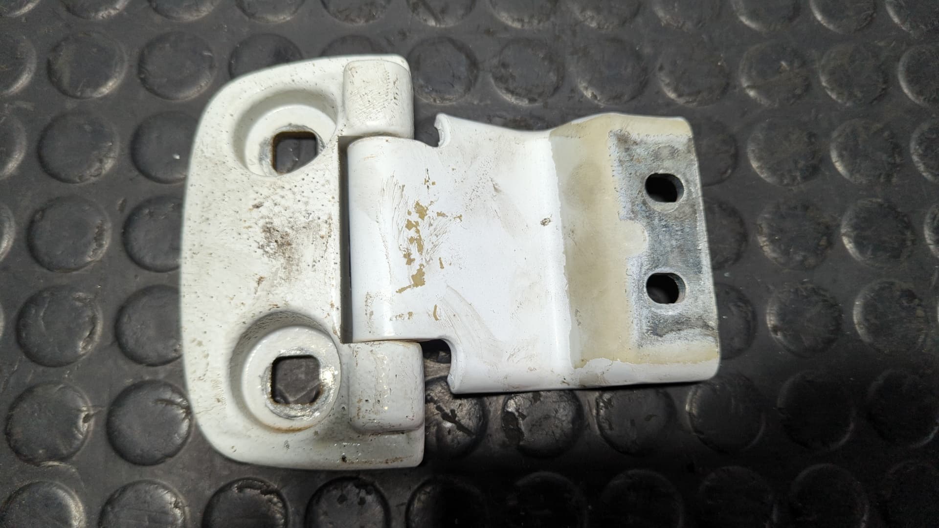 Recambio de BISAGRA DERECHA PORTON para PEUGEOT BOXER CAJA CERR. TECHO ELEVADO (BAT.3450)(335)(2007 =>) HDi (335) 4H03 referencia OEM IAM B986 - BLANCO 2