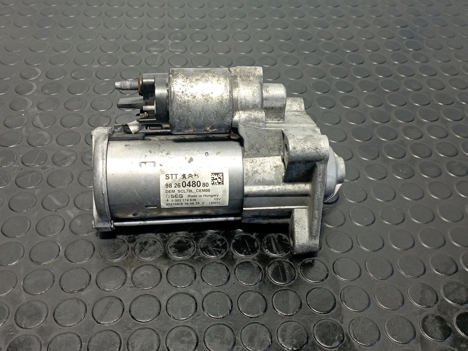 Recambio de MOTOR ARRANQUE para PEUGEOT BOXER Furgoneta 2.2 BlueHDi 140 4HB(DW12RUD) referencia OEM IAM 9826048080 - BLANCO 3