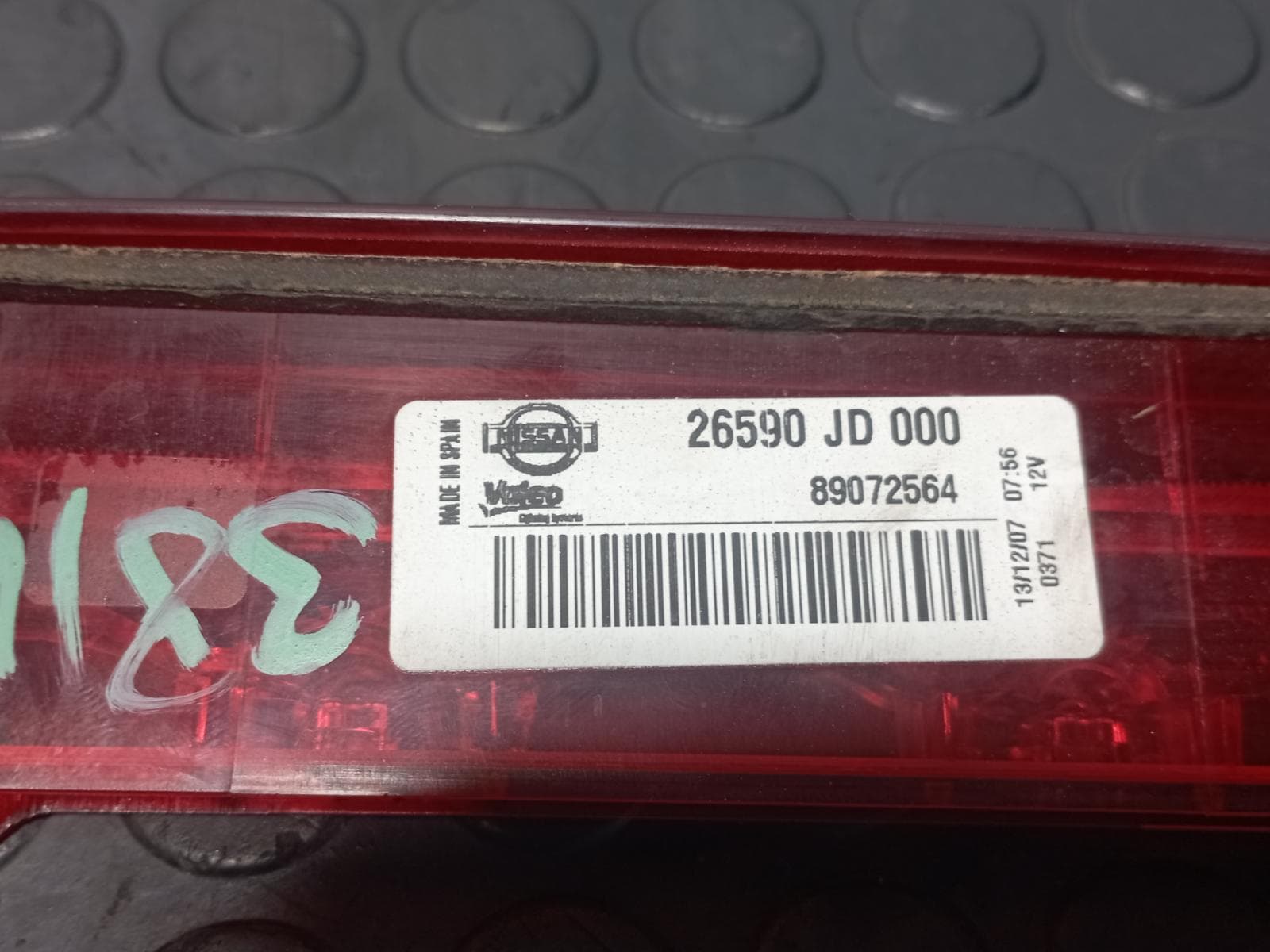 Recambio de LUZ CENTRAL DE FRENO para NISSAN QASHQAI (J10) 2.0 DCI M9R referencia OEM IAM 26590JD000 - GRIS 3