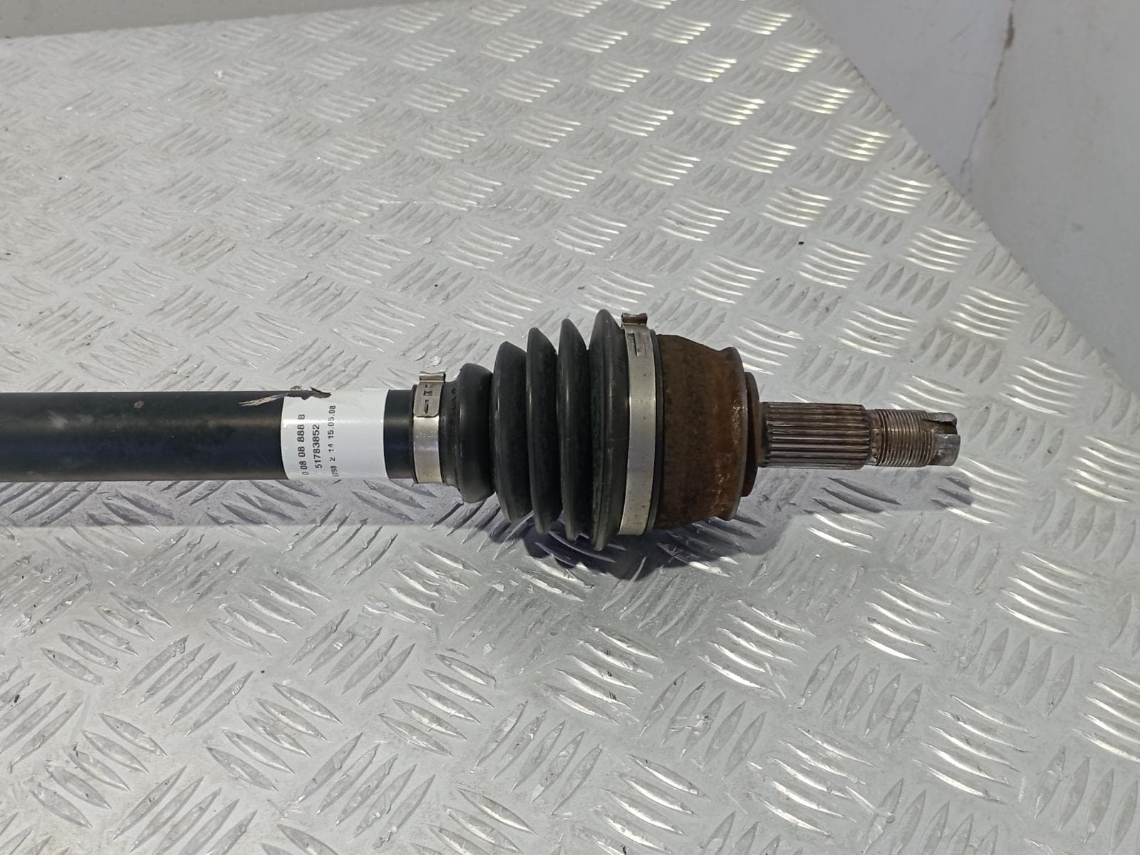 Recambio de TRANSMISION DELANTERA DERECHA para CITROEN NEMO 1.4 HDI 8HS referencia OEM IAM 51783852 - BLANCO 2