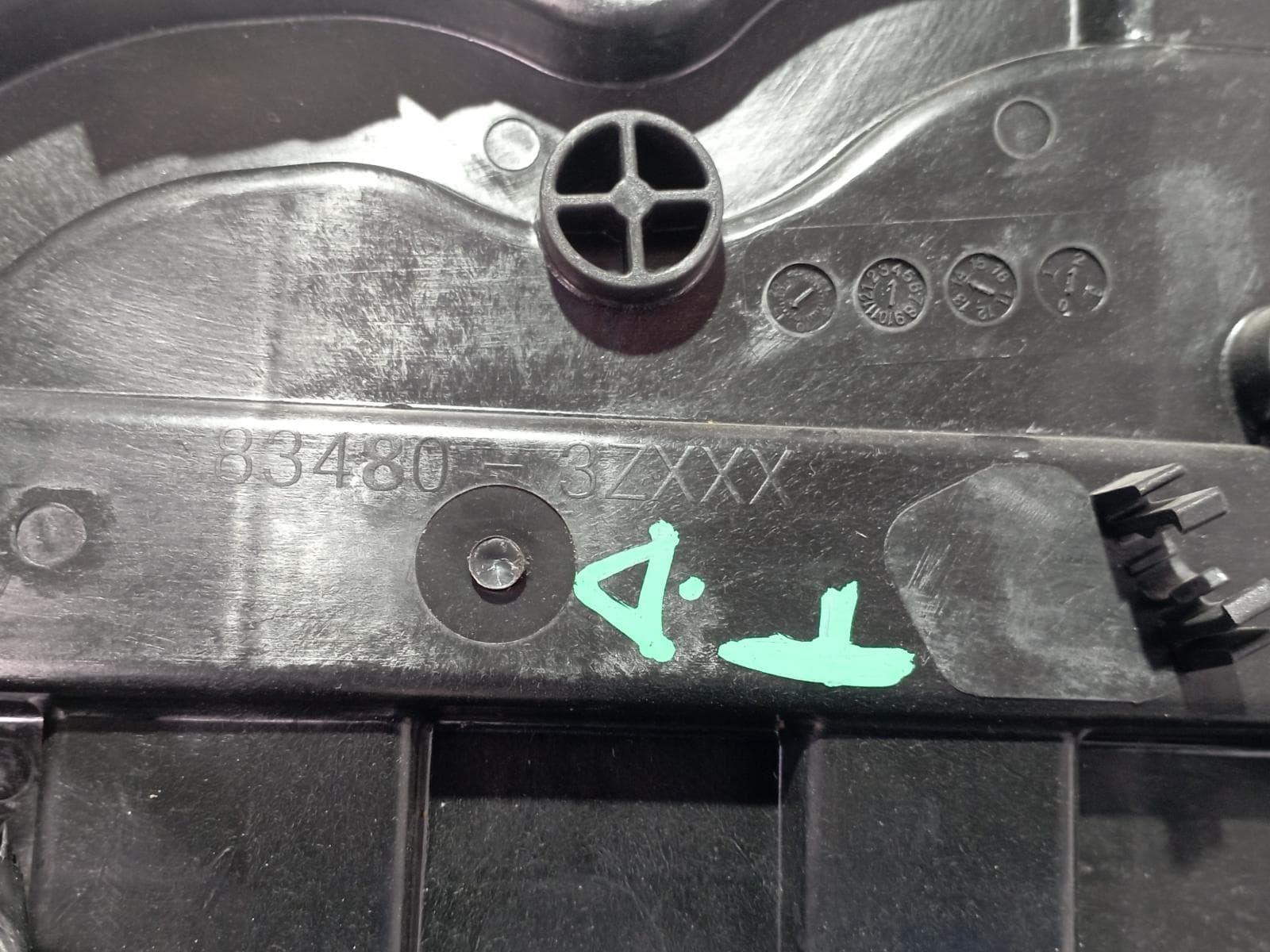 Recambio de ELEVALUNAS TRASERO DERECHO para HYUNDAI I40 1.6 CRDI D4FD referencia OEM IAM 834803ZXXX - NEGRO 2
