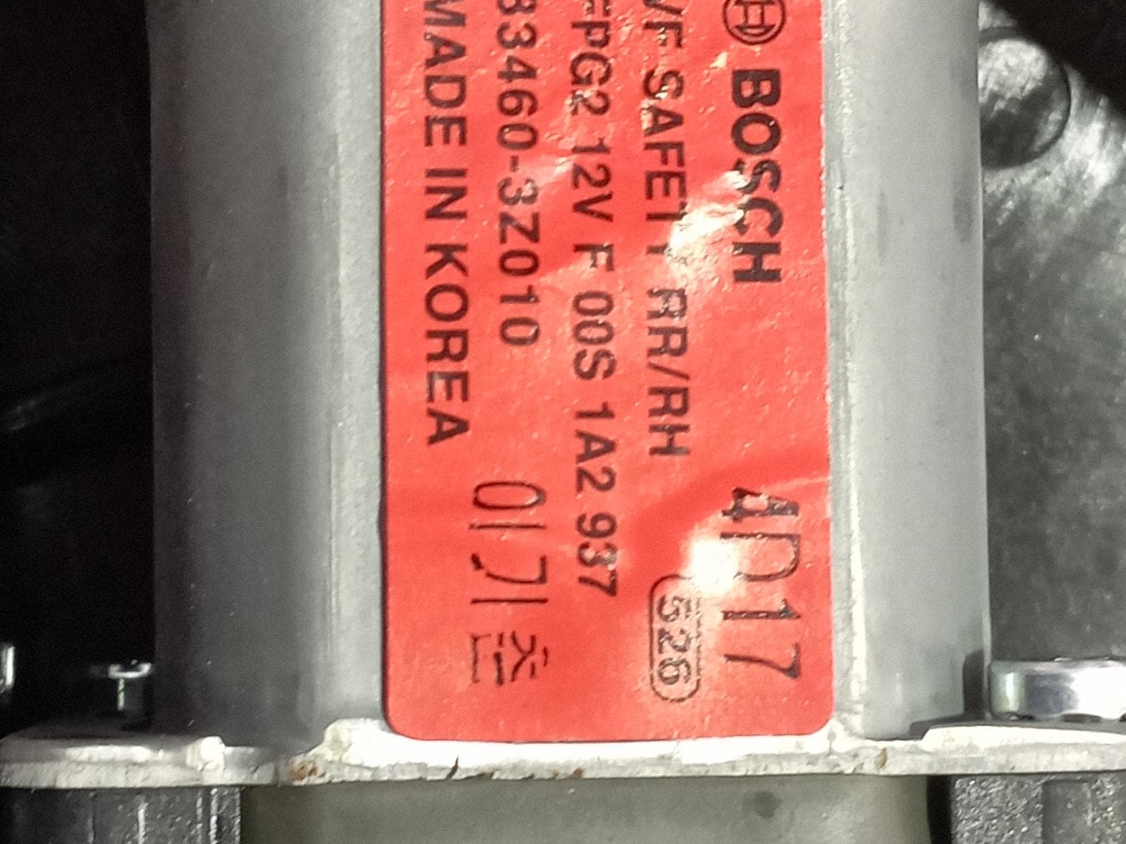 Recambio de ELEVALUNAS TRASERO DERECHO para HYUNDAI I40 1.6 CRDI D4FD referencia OEM IAM 834803ZXXX - NEGRO 4