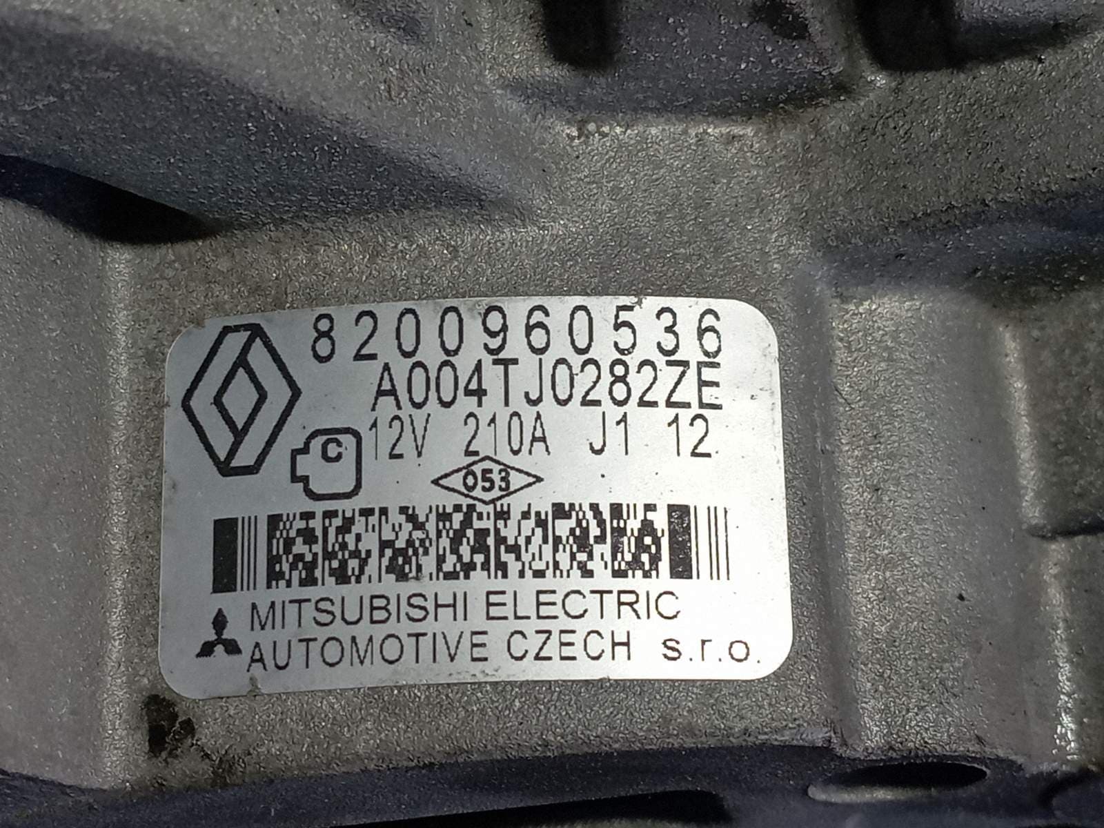 Recambio de ALTERNADOR para RENAULT LAGUNA GRANDTOUR III Dynamique M9RB8 referencia OEM IAM 8200960536 - GRIS 5