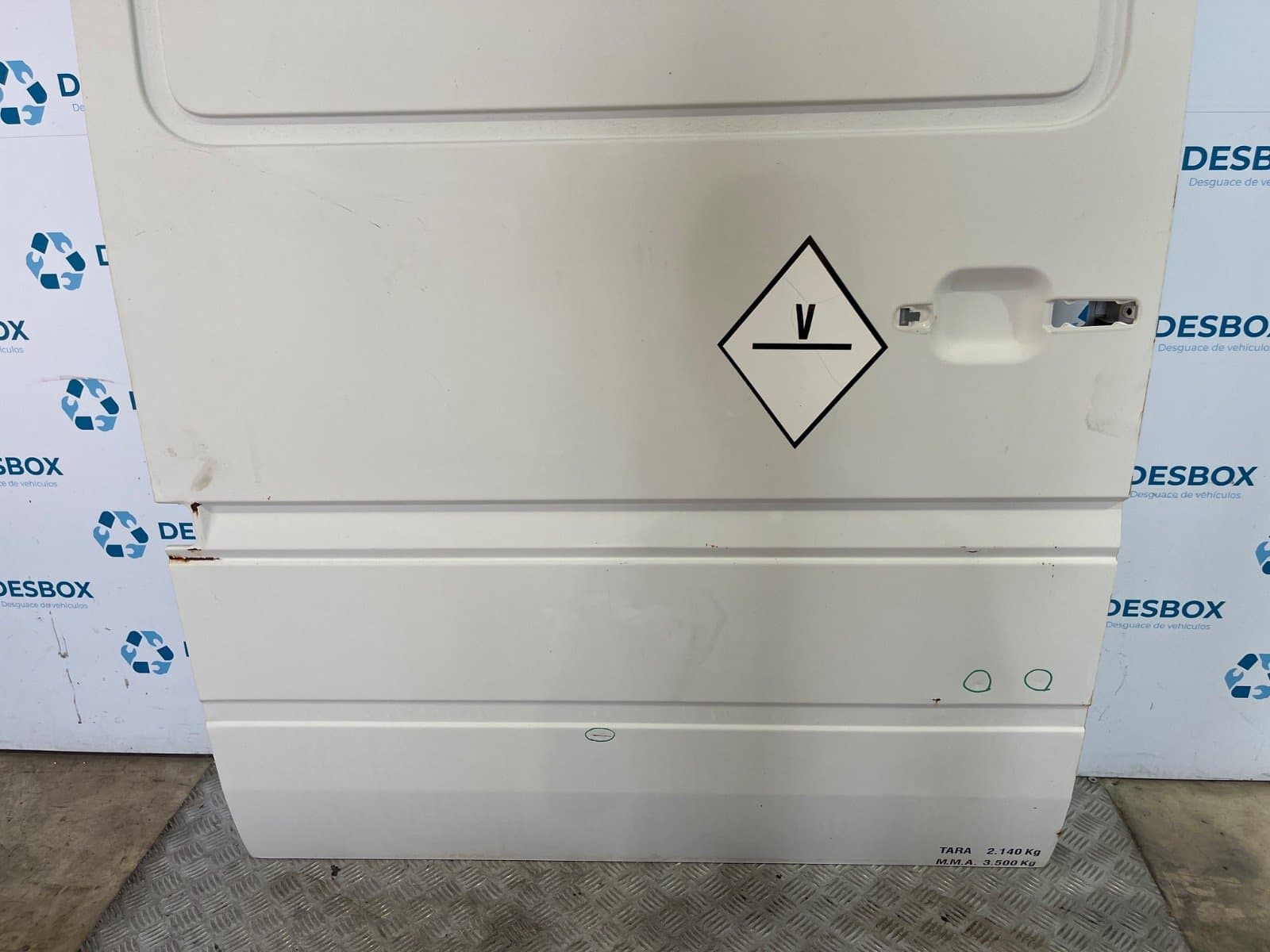Recambio de PUERTA LATERAL CORREDERA DERECHA para VOLKSWAGEN LT CAJA CERRADA / COMBI (MOD. 1997) FURGON 2.8 TDI ATA - BLANCO 5