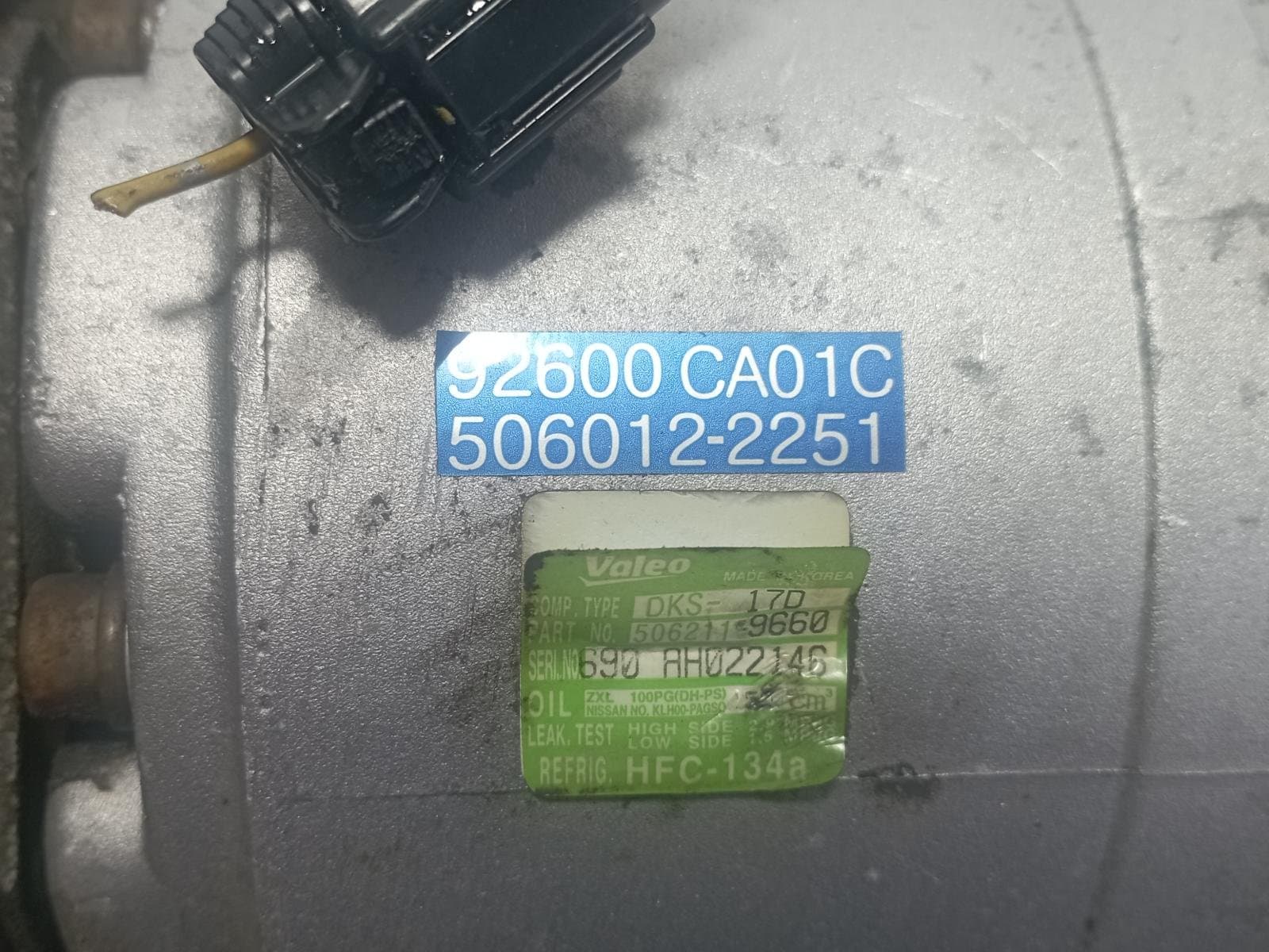 Recambio de COMPRESOR AIRE ACONDICIONADO para NISSAN MURANO (Z50) * VQ35DE referencia OEM IAM 92600CA01C - AZUL 2