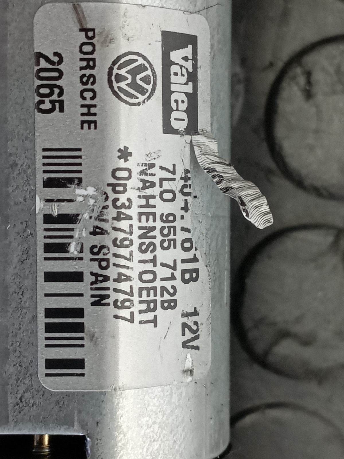 Recambio de MOTOR LIMPIA TRASERO para VOLKSWAGEN TOUAREG (7LA) 5.0 V10 AYH referencia OEM IAM 7L0955712B - NEGRO 3