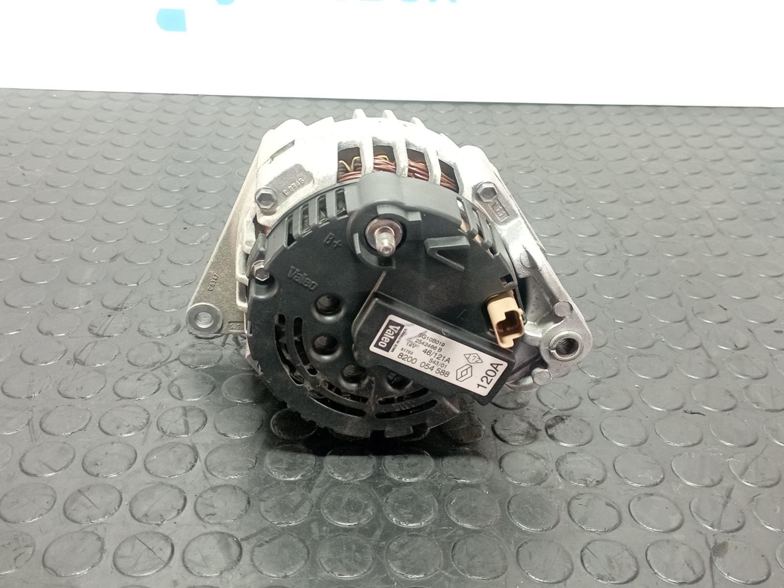 Recambio de ALTERNADOR para RENAULT MEGANE I SCENIC (JA0) 1.9 DCI D/F9Q K7 referencia OEM IAM 8200054588 - NEGRO 2