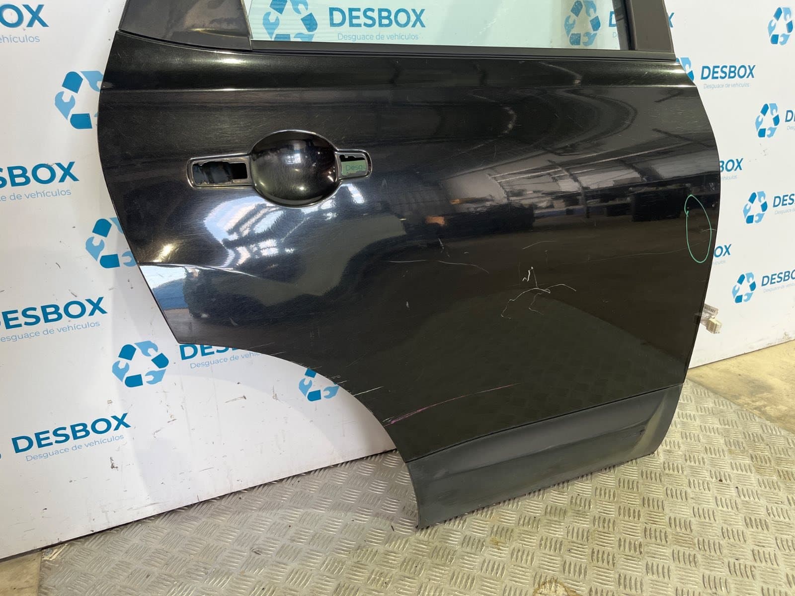 Recambio de PUERTA TRASERA DERECHA para NISSAN QASHQAI (J10) 1.5 DCI K9K - NEGRO 3