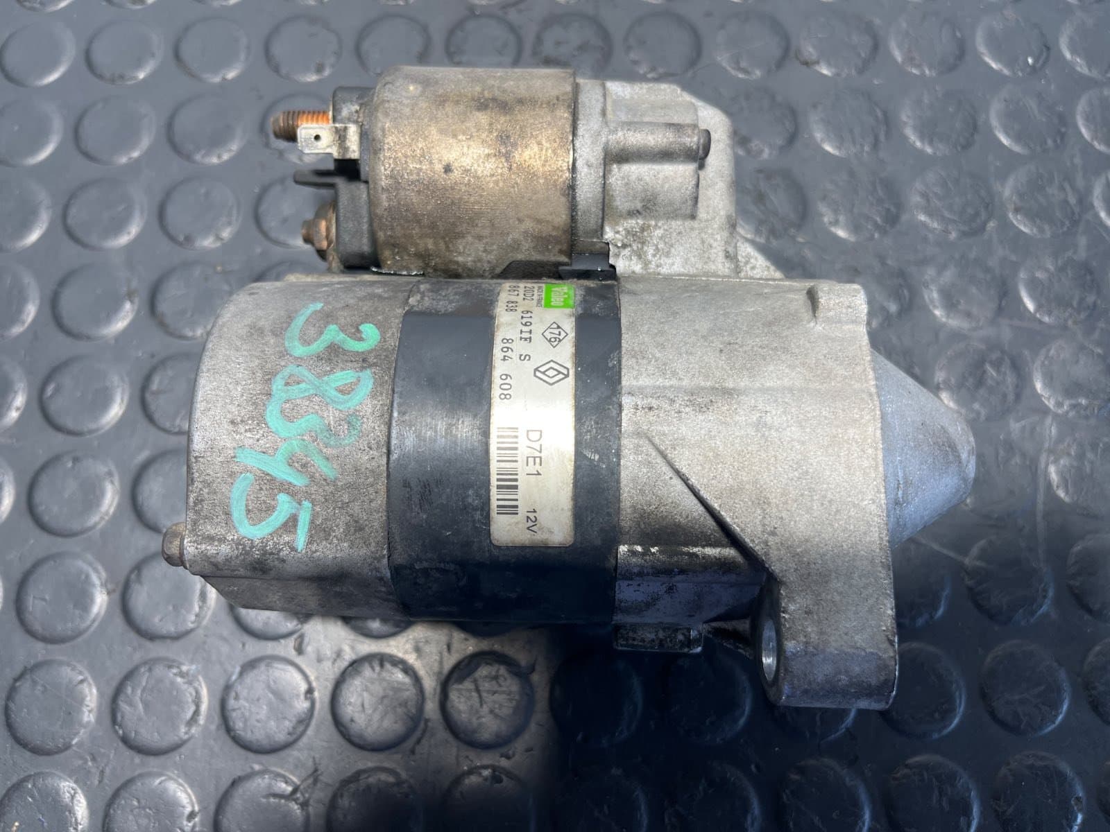 Recambio de MOTOR ARRANQUE para RENAULT CLIO II FASE I (B/CBO) 1.2 D7F710 referencia OEM IAM 867838 - BLANCO 2