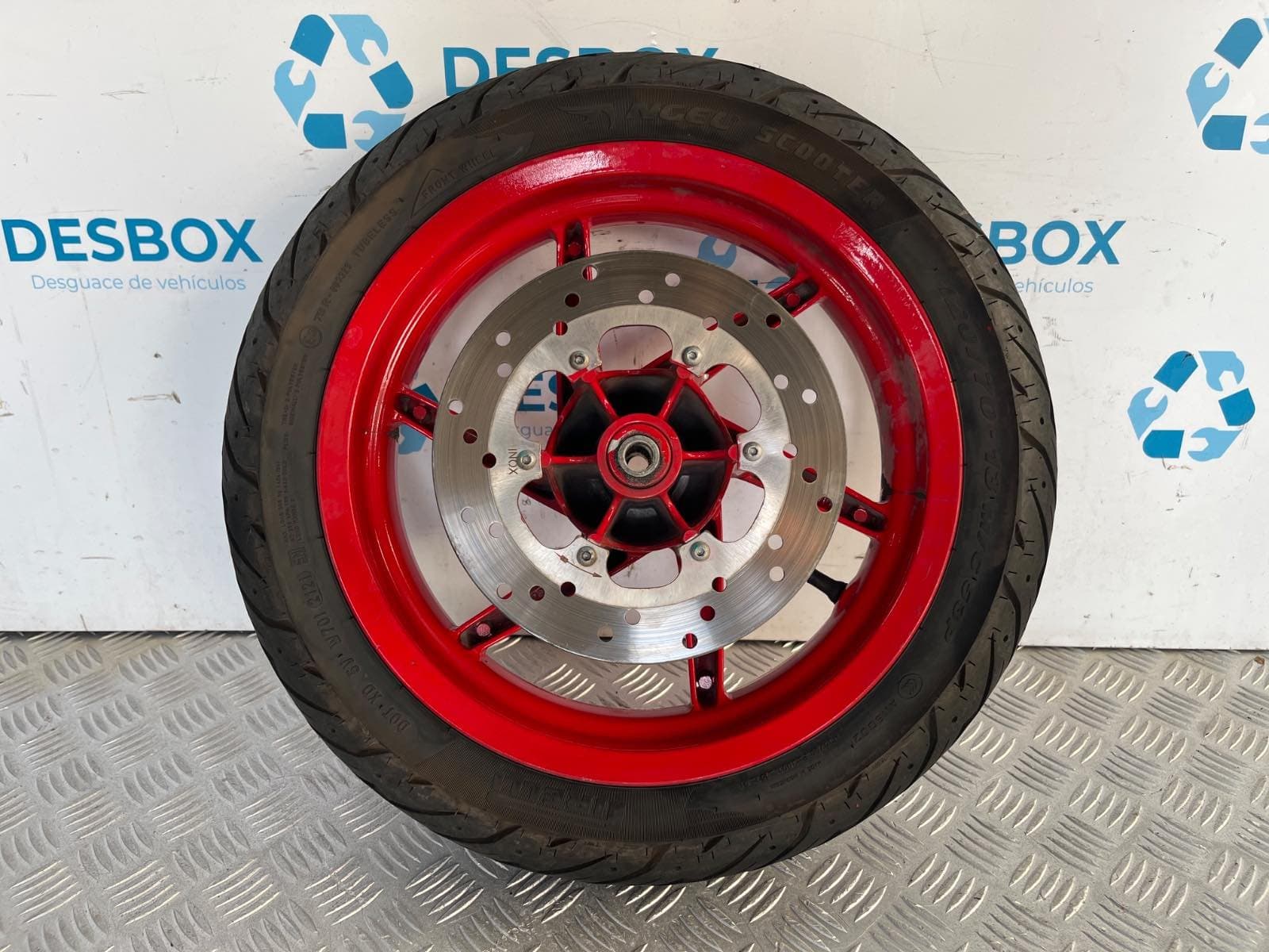 Recambio de LLANTA DELANTERA para PIAGGIO (VESPA) NRG POWER 49 CC S/P-C451M - ROJO