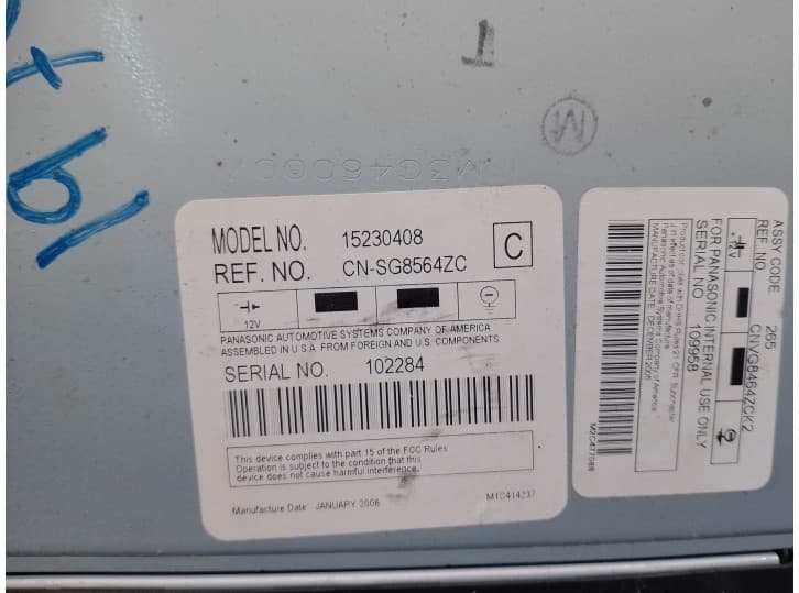 Recambio de sistema audio / radio cd para cadillac srx 3.6 referencia OEM IAM 15230408 4