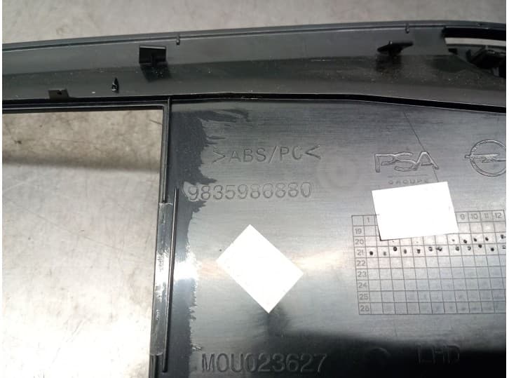 Recambio de embellecedor cuadro para opel mokka 1.2 (76) referencia OEM IAM 9835986880 3