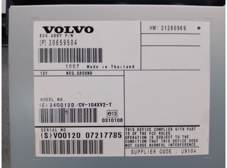 Recambio de amplificador para volvo s60 ii (134) d3 referencia OEM IAM 30659504 30659504 4