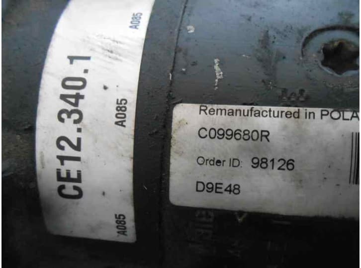 Recambio de motor arranque para peugeot 406 (8b) 1.8 16v referencia OEM IAM C099680R 4