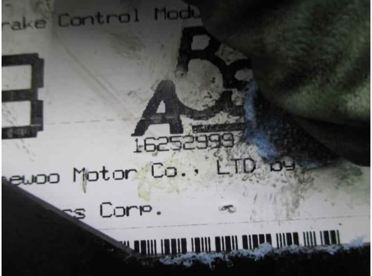 Recambio de centralita abs para daewoo nubira (j100) 2.0 16v referencia OEM IAM 16252999 3