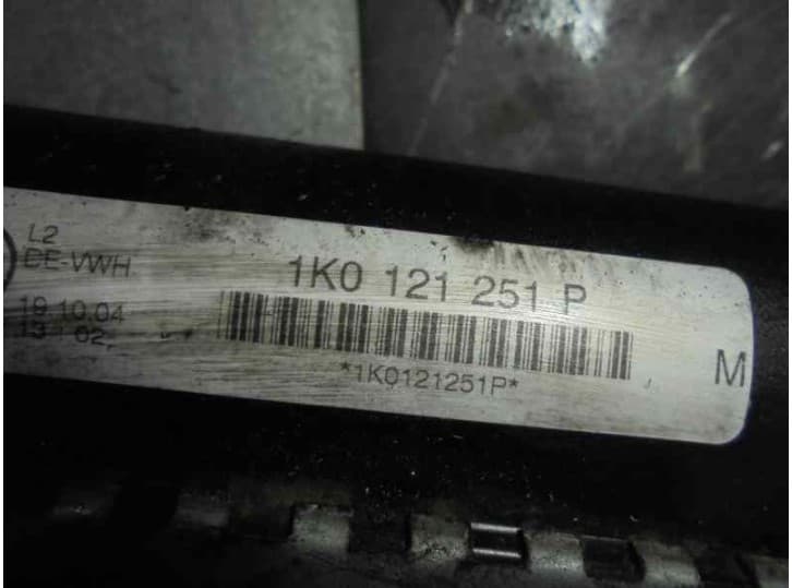 Recambio de radiador agua para volkswagen golf v (1k1) 1.6 referencia OEM IAM 1K0121251P 3