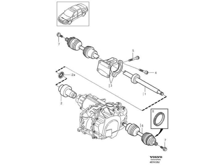 Recambio de soporte motor para volvo s80 i (184) t6 referencia OEM IAM 9181557 4