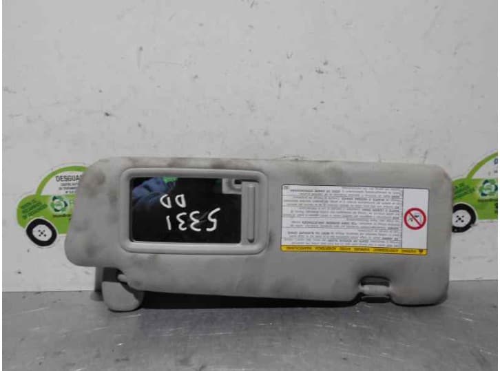 Recambio de parasol derecho para toyota prius (_w3_) 1.8 hybrid (zvw3_) referencia OEM IAM 2