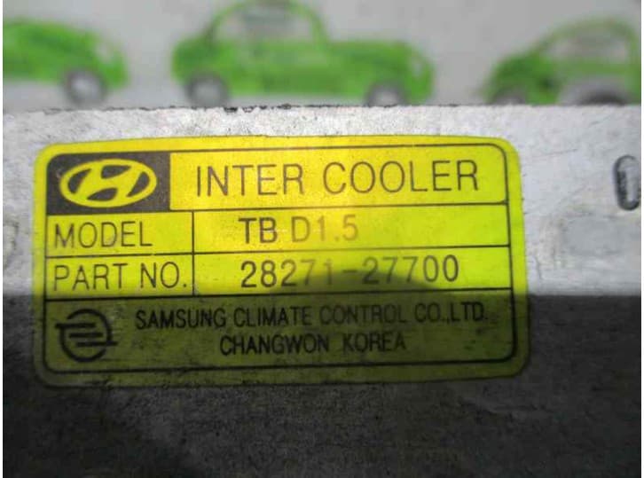 Recambio de intercooler para hyundai getz (tb) 1.5 crdi referencia OEM IAM 2827127700 3
