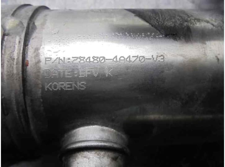 Recambio de valvula egr para kia sorento i (jc) 2.5 crdi referencia OEM IAM 284804A470V3 4