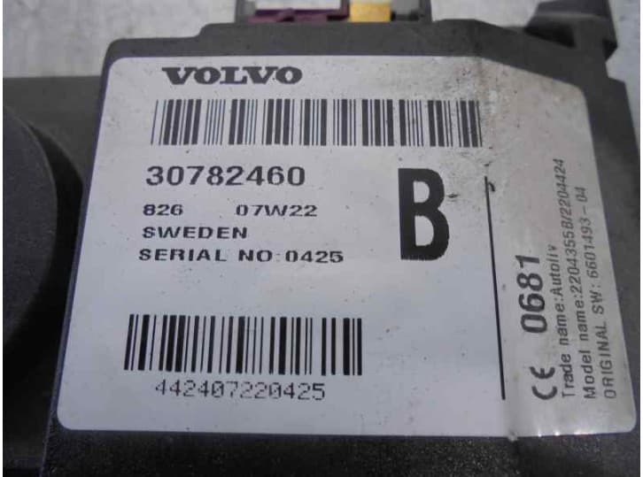 Recambio de centralita para volvo c30 (533) t5 referencia OEM IAM 30782460 3
