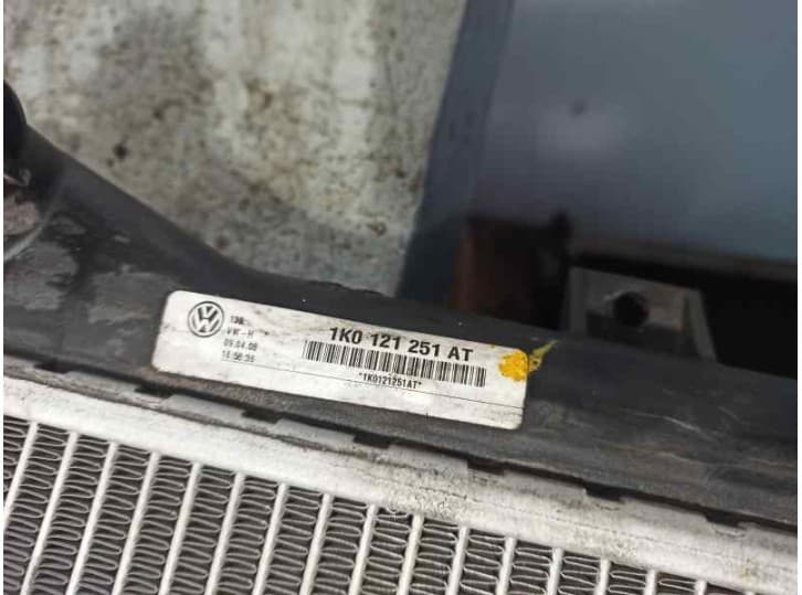Recambio de radiador agua para audi a3 (8p1) 1.9 tdi referencia OEM IAM 1K0121251AT 5