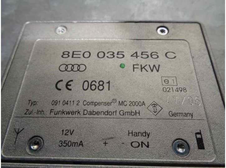 Recambio de antena para audi q7 (4lb) 3.0 tdi quattro referencia OEM IAM 8E0035456C 4