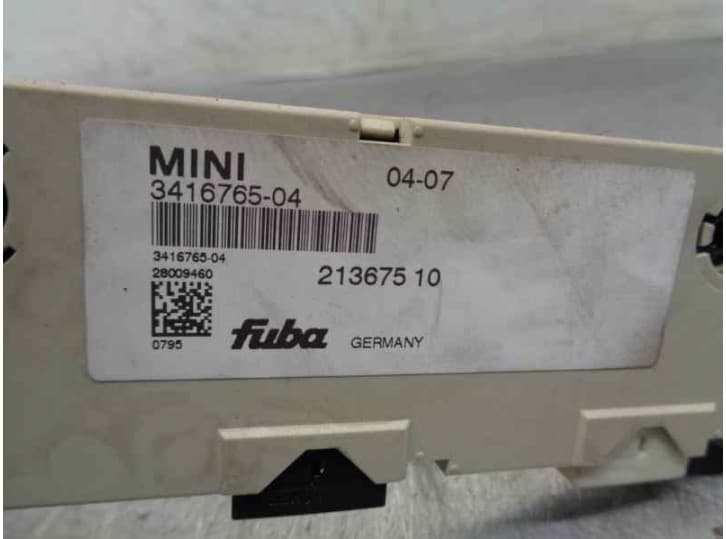 Recambio de modulo electronico para mini mini (r56) one referencia OEM IAM 3416765 4