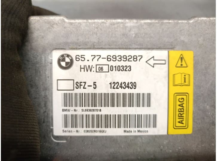 Recambio de centralita airbag para bmw 5 (e60) 530 d referencia OEM IAM 65776939287 4