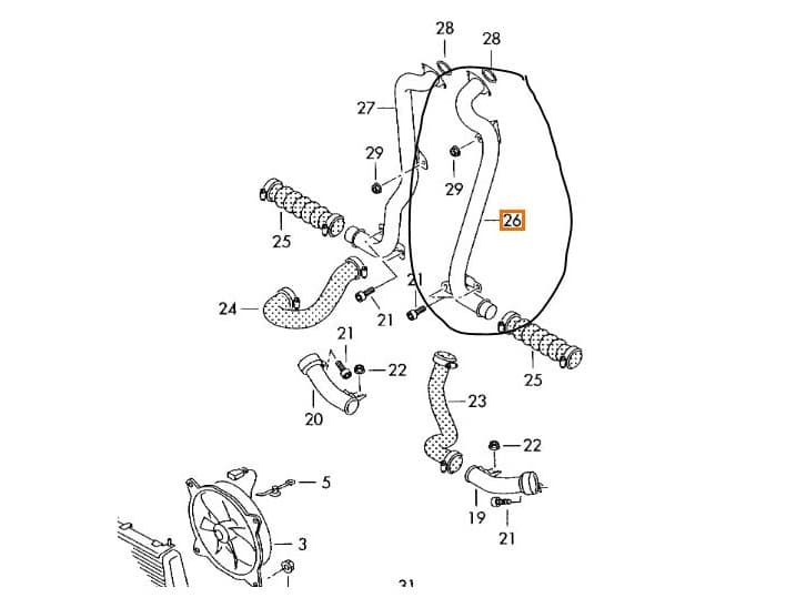 Recambio de tubo para audi a8 d3 (4e2, 4e8) 4.0 tdi quattro referencia OEM IAM 057145957C 6
