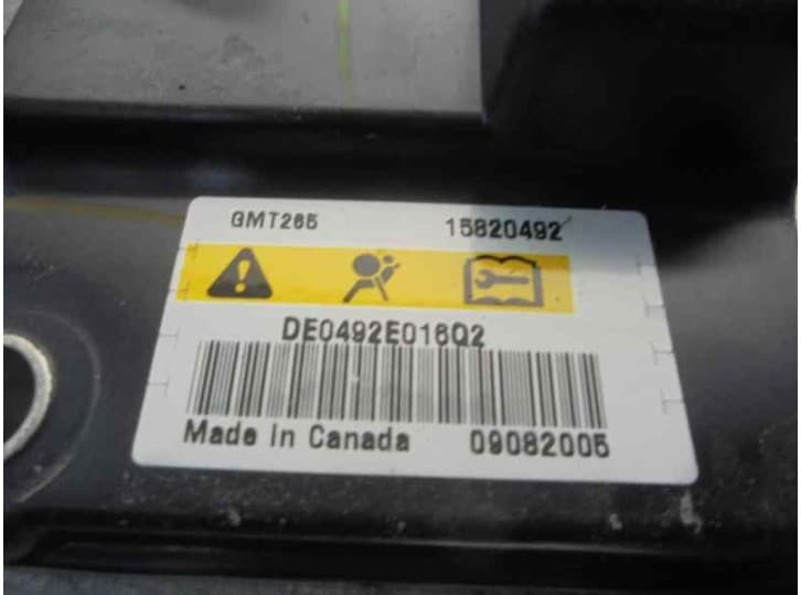 Recambio de sensor impacto para cadillac srx 3.6 referencia OEM IAM 15820492 4