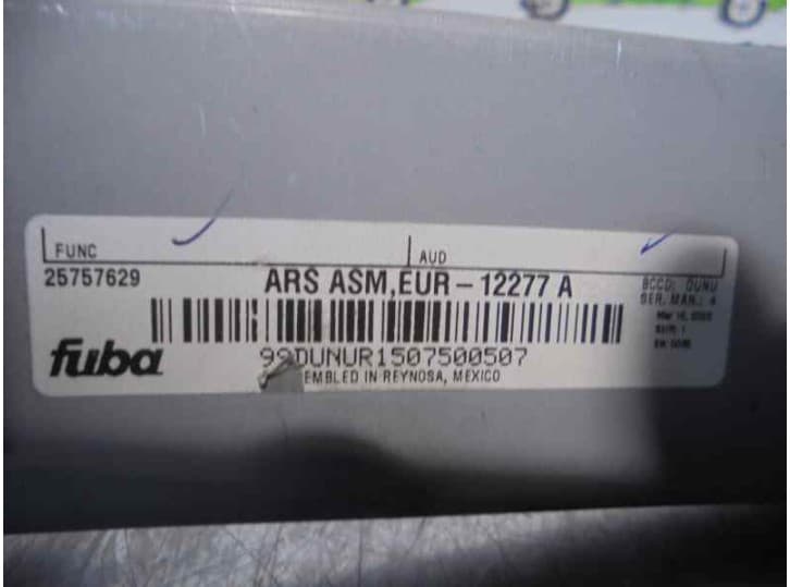 Recambio de amplificador para cadillac srx 3.6 referencia OEM IAM 25757629 4