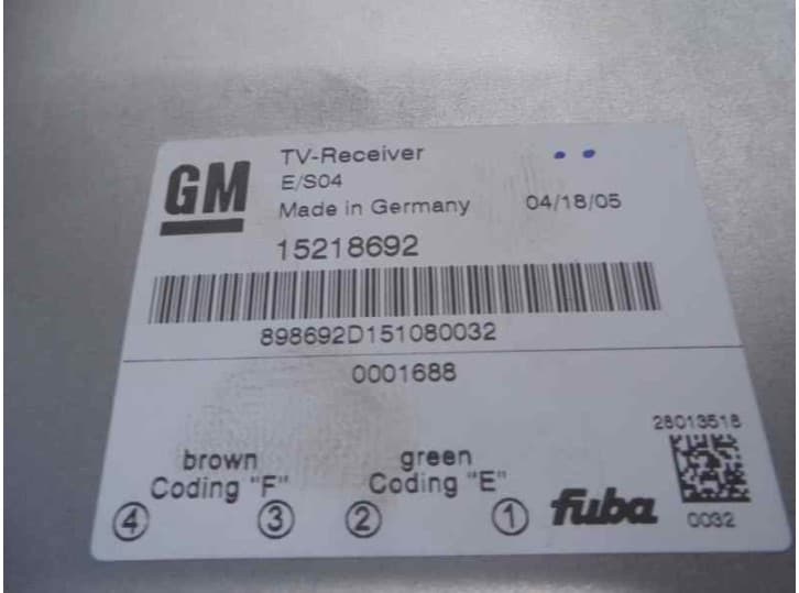 Recambio de sistema audio / radio cd para cadillac srx 3.6 referencia OEM IAM 15218692 4