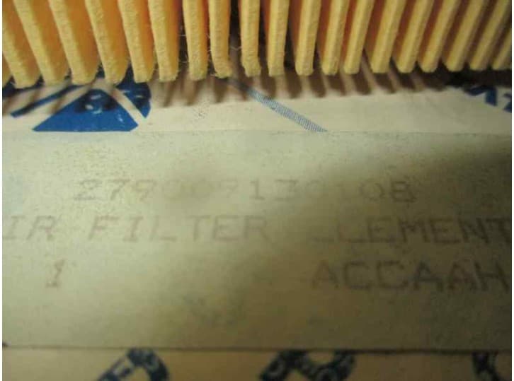 Recambio de filtro aire para tata indica referencia OEM IAM 279009130108 279009130108 2