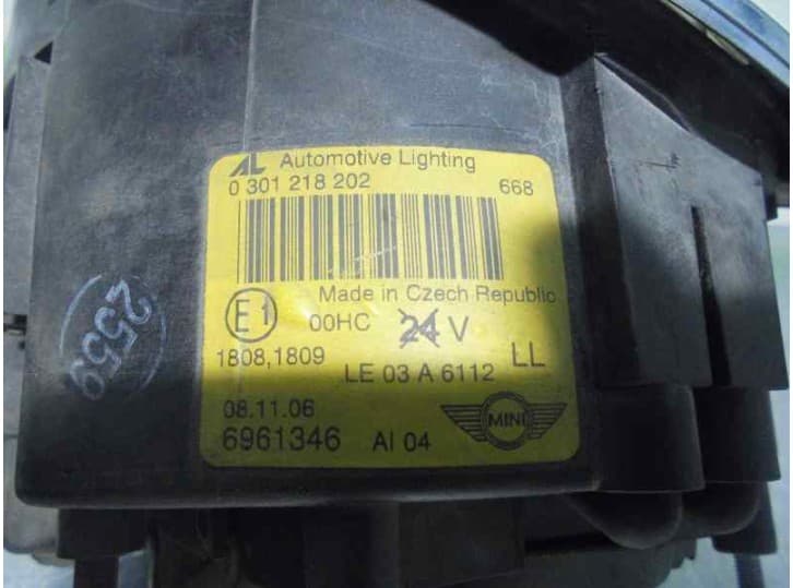 Recambio de faro derecho para mini mini (r50, r53) cooper referencia OEM IAM 69611346 5
