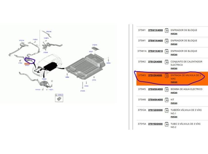 Recambio de tubo para hyundai kona (os, ose, osi) 1.6 t-gdi referencia OEM IAM 375V3K4000 4