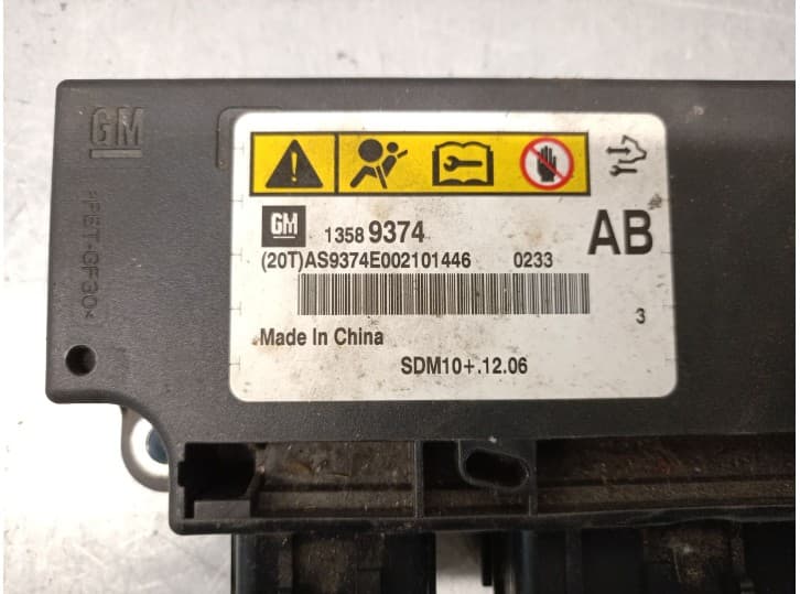 Recambio de centralita airbag para chevrolet cruze (j300) 1.6 referencia OEM IAM 13589374 4
