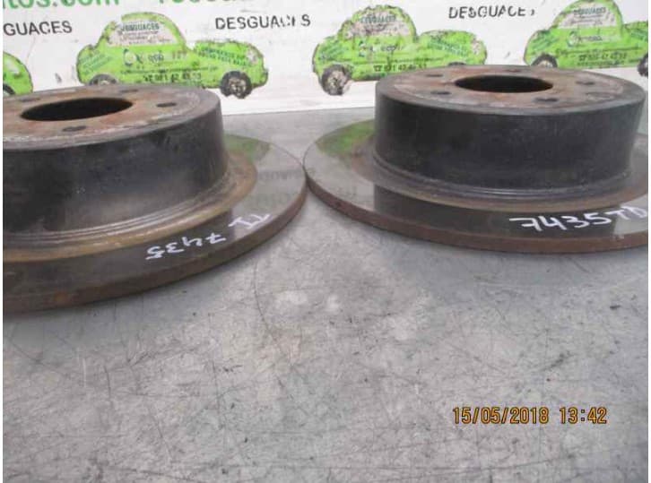 Recambio de disco freno trasero para nissan juke (f15) 1.6 referencia OEM IAM 43206JD00A 3