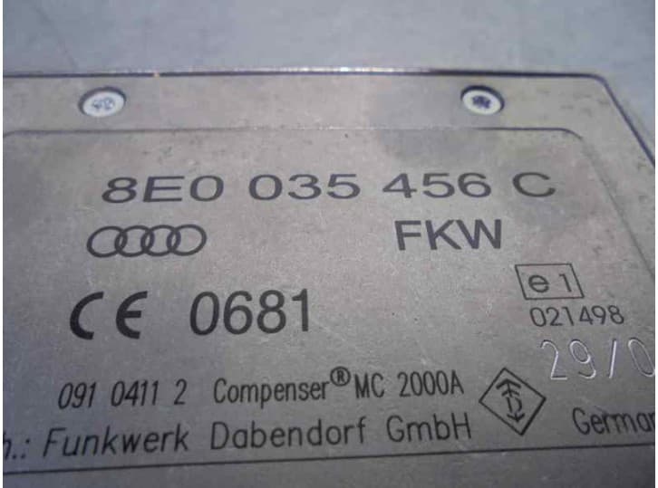 Recambio de antena para audi a4 b7 (8ec) 2.0 tdi 16v referencia OEM IAM 8E0035456C 4